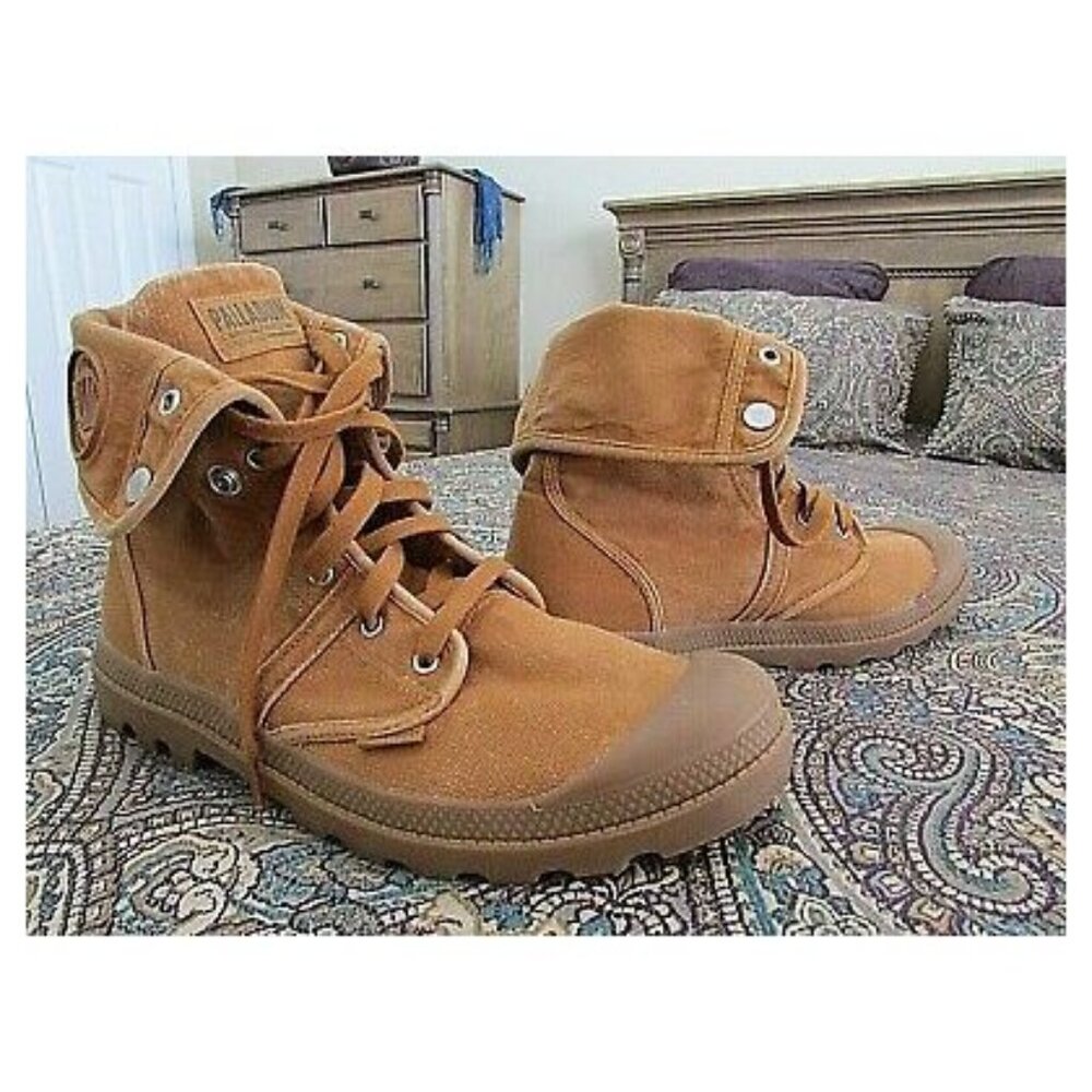 Palladium Pallabrouse Baggy Boot, Mahogany (Like New)